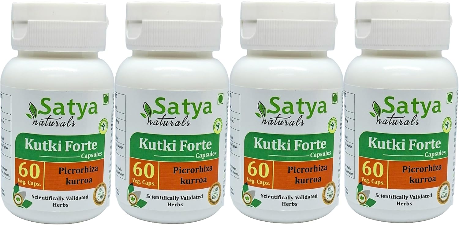 Kutki Forte 500 mg - 240 Cápsulas Veganas - Picrorhiza Kurroa 10:1