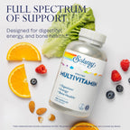 SOLARAY Spectro Multivitamin con Hierro - Complejo Multivitamínico con Calcio, Magnesio, Superalimentos y Enzimas Digestivas - Apoyo para Digestión, Energía y Salud Ósea (360 Cápsulas)