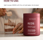 BodyHealth Reds Enhanced with PerfectAmino - Polvo de superalimentos diario con antioxidantes, adaptógenos, fitonutrientes, frutas, prebióticos, probióticos, fibra y proteína - 30 porciones