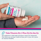 Just Thrive Vitamina K2 MK-7 Más D3 - Suplemento para la Inmunidad, Corazón y Huesos, 60 Cápsulas Vegetales
