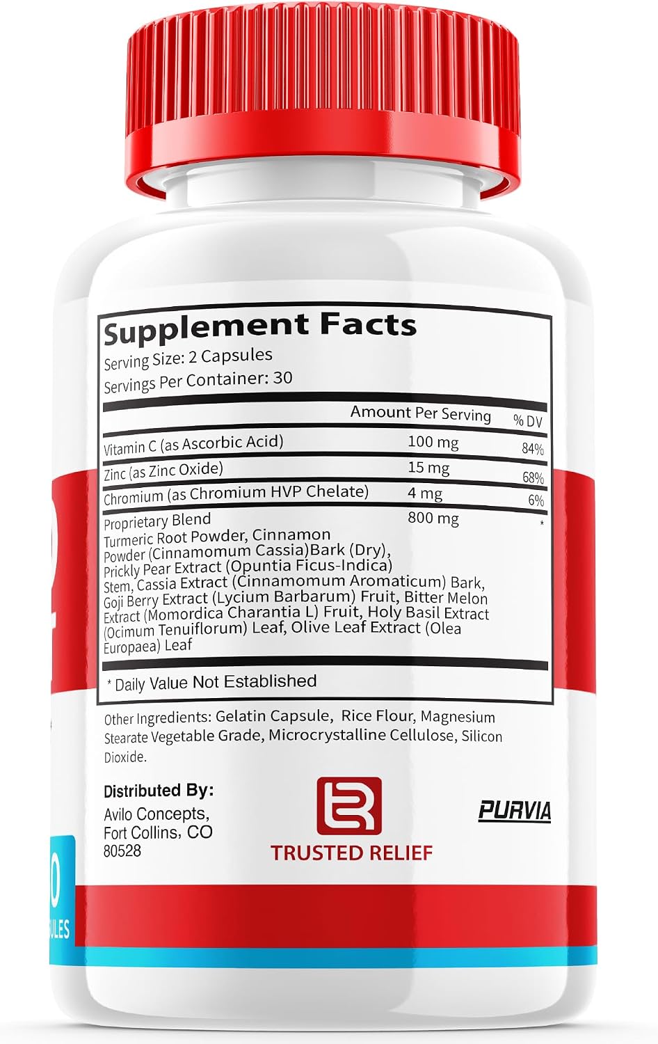 Trusted Relief Blood Support, 60 cápsulas