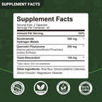 Airboy Nicotinamida Ribósida Liposomal 900 mg con Resveratrol y Quercetina - 320 Cápsulas (4 Envases de 80)