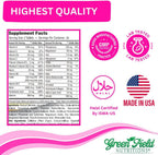 Greenfield Nutritions Biotina Halal 5000mcg con Colágeno - 60 Comprimidos
