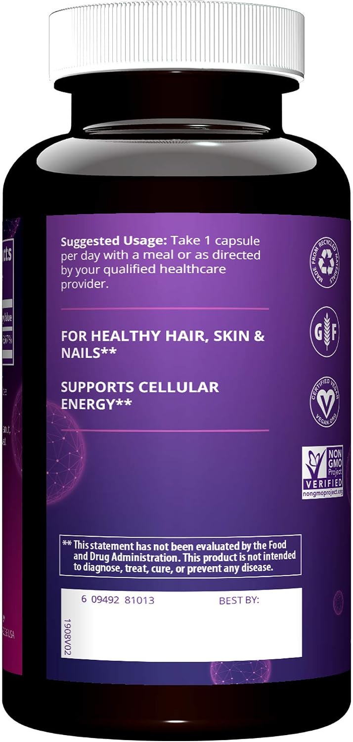 Biotina 5000 mcg - 60 Cápsulas Veganas - MRM Nutrition