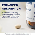 Metagenics D3 2000 UI Complex | Vitamina D3 con Isoflavonas | 90 Comprimidos