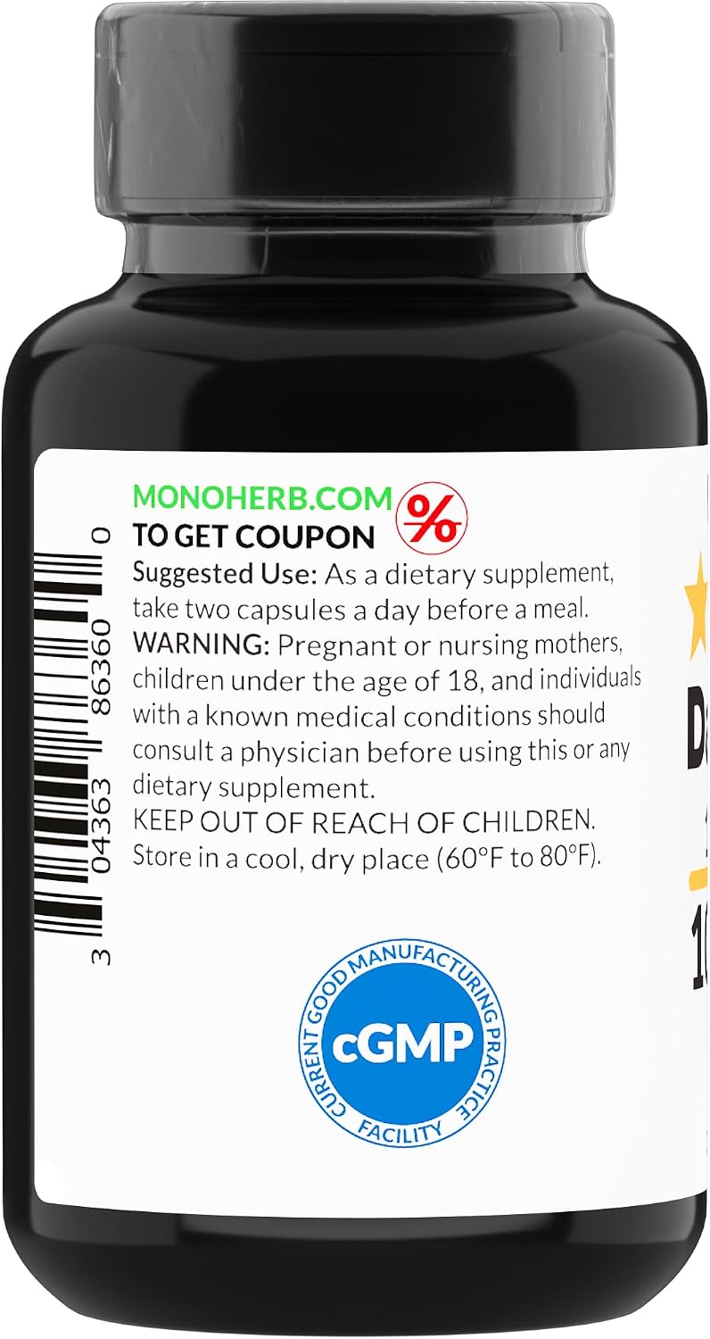MONOHERB Dashmool 10:1 Extract - 1000 mg por Servicio - 45 Servicios (90 Cápsulas)