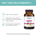 Himalaya Hello Immunity con Quercetina - 60 Comprimidos (500 mg) - Suplemento de Apoyo Inmunológico con Bioflavonoides y Antioxidantes - Vegano, No-GMO, Sin Gluten