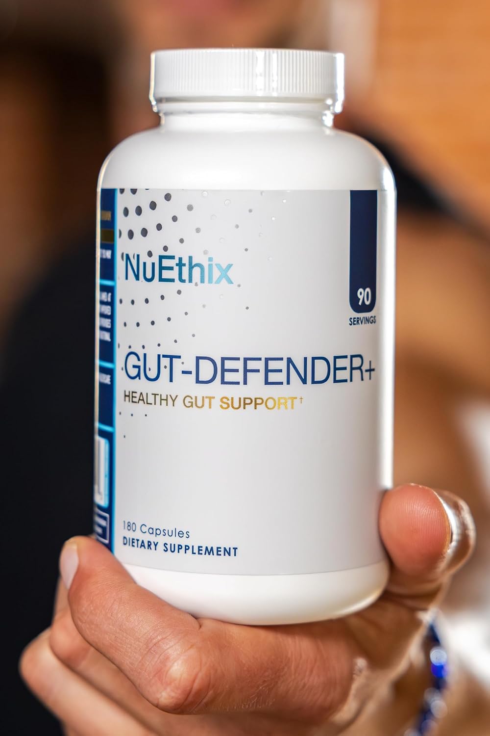 NuEthix Formulations Gut Defender+ Microbiome Balance, 180 Cápsulas, 90 Dosis