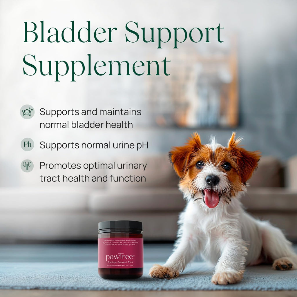 pawTree Bladder Support Plus - Complemento para la salud urinaria de perros y gatos (Grande)