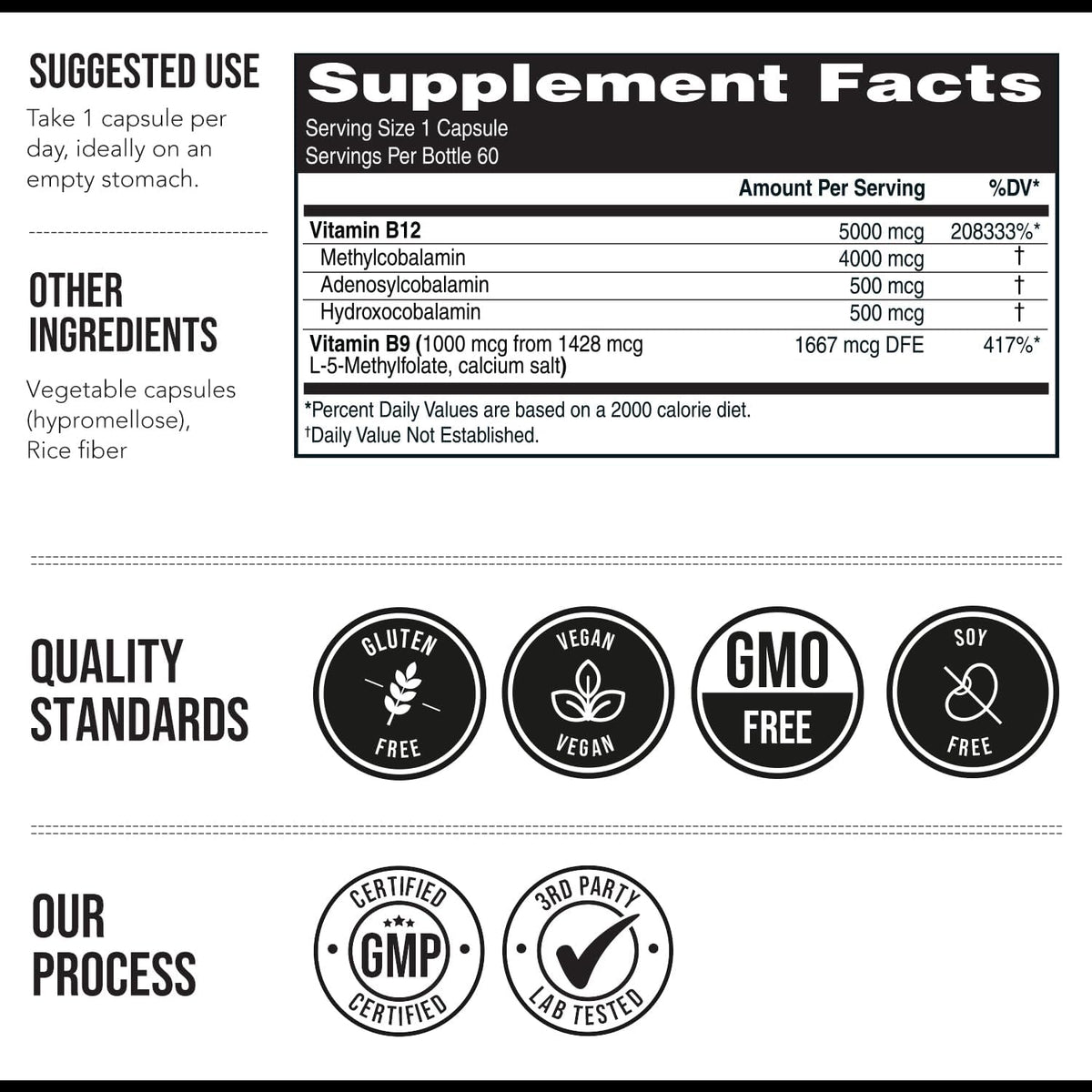 Triquetra Health BioActive Vitamin B12 - – Metilcobalamina: Es la forma predominante en el torrente sanguíneo y la – Image 7