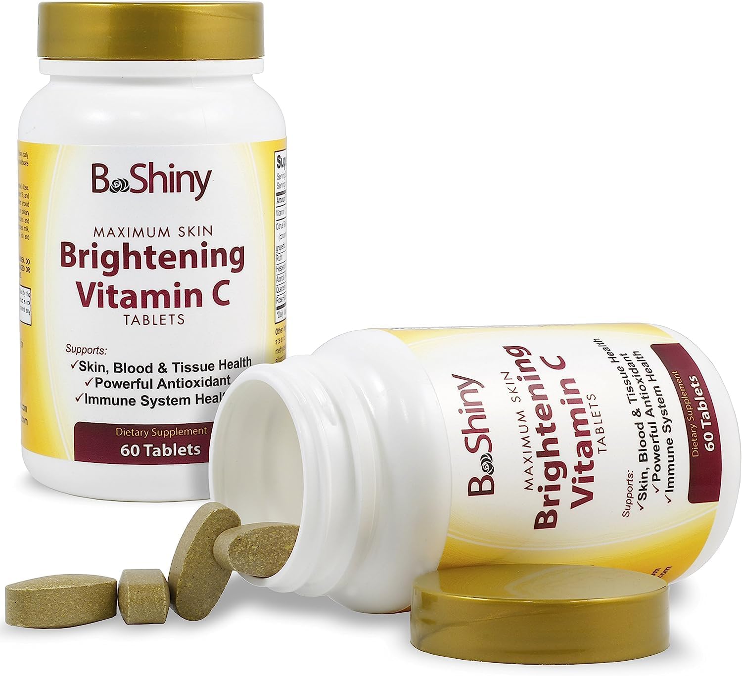 BeShiny Complejo de Vitamina C 1000 mg con Rosa Mosqueta y Bioflavonoides