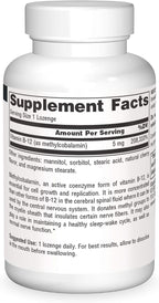 Source Naturals Metilcobalamina B12 5mg Sabor Cereza - 60 Comprimidos