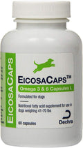 Dechra EicosaCaps Omega 3&6 Cápsulas L para Perros de 40 a 70 lbs (60 Unidades)