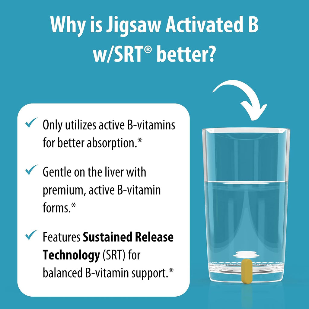 Jigsaw Health - B activada con SRT, 120 tabletas