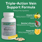 Vasoflex-Forte – Suplemento para la Salud de las Venas y las Piernas Cansadas – 90 Cápsulas