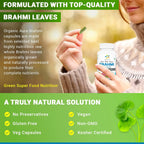 Organic Aura Cápsulas de Brahmi - 120 uds.