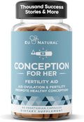 Eu Natural Conception for Her - Fertility Supplement for Women - Myo-Inositol, Folate, Shatavari and Vitex - 60 Vegetarian Capsules