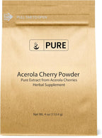 PURE ORIGINAL INGREDIENTS Polvo de Acerola (2 lb) — Sin OGM, Sin Gluten, Envase Ecológico