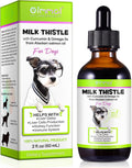 Gotas de Cardo Mariano para Perros - ALIVO - Apoyo Hepático con Curcumina y Omega 3, Sabor Bacon (59 ml)