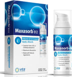 Vita Sciences Maxasorb B12 Crema de Vitamina B12 1000 mcg - Metilcobalamina Tópica para Energía y Piel Radiante - Pack de 6