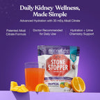 Stone Stopper Drink Mix, Tropical - Suplemento de Citrato Alcalino para la Salud Renal (30 Sobres)