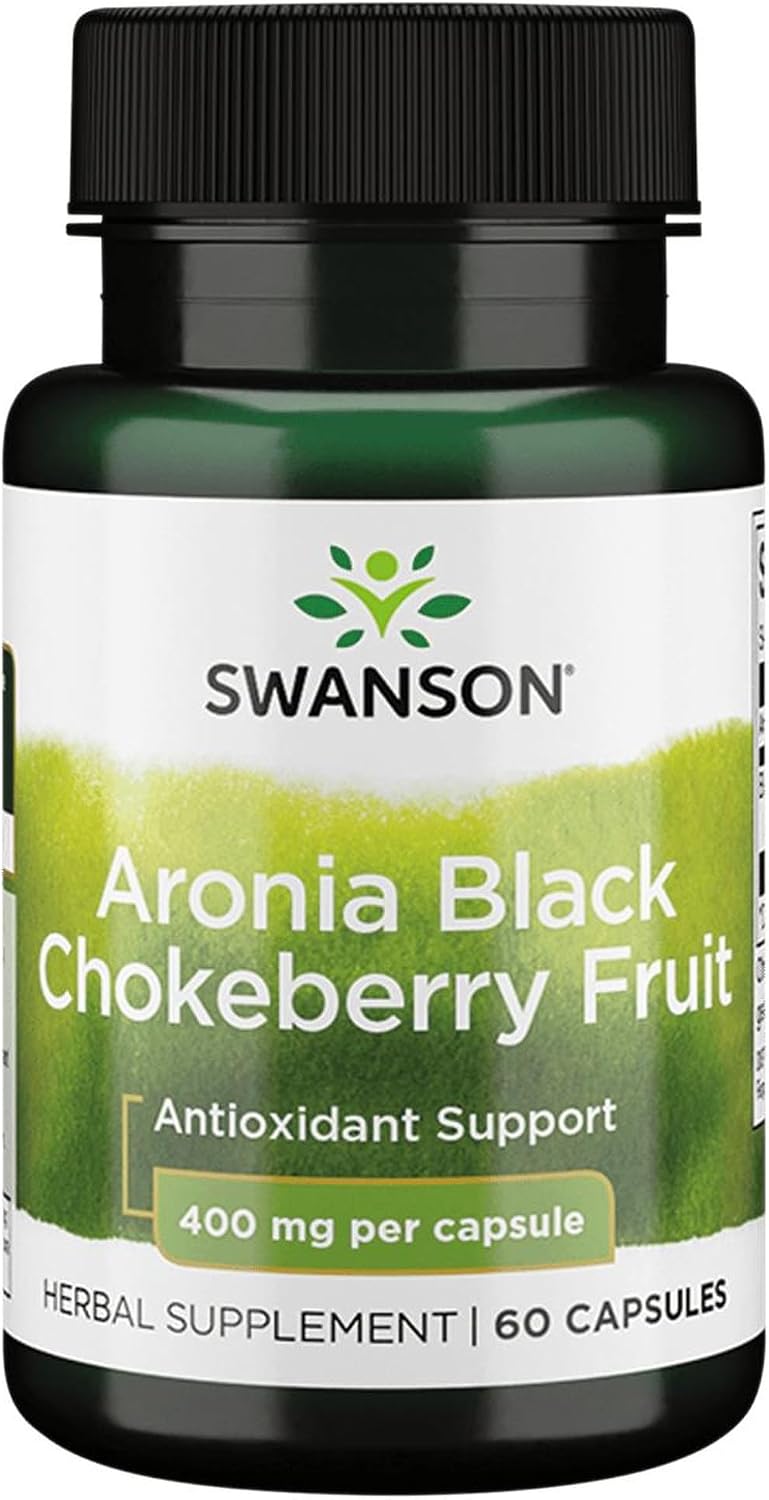 Swanson Full Spectrum Aronia (Chokeberry) 400 mg, 60 Cápsulas