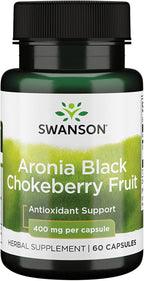 Swanson Full Spectrum Aronia (Chokeberry) 400 mg, 60 Cápsulas