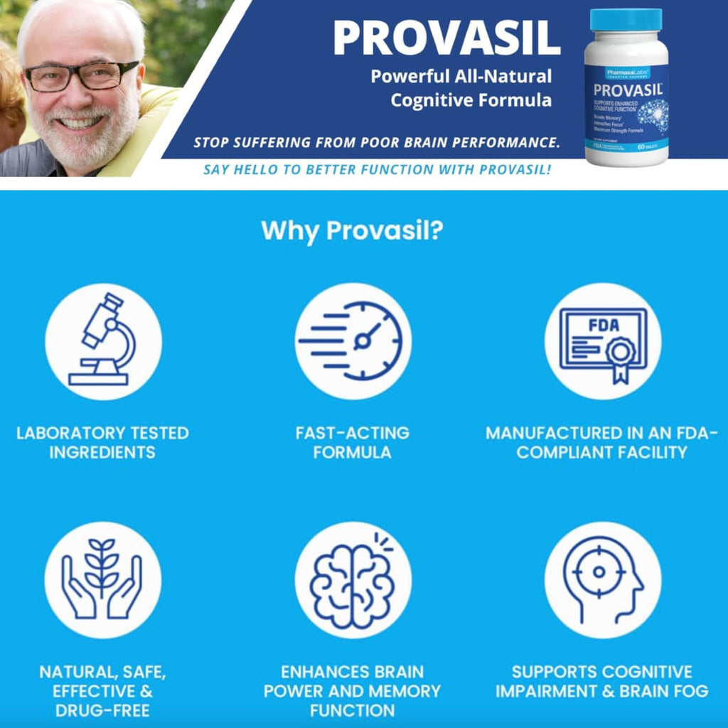Provasil Boost Memory - Suplemento para la Memoria y Concentración (60 Cápsulas)