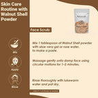 Polvo de Cáscara de Nuez Natural - Exfoliante Casero 227g