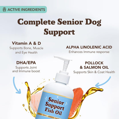 Natural Dog Company Aceite de Pescado Omega – Función cognitiva: El DHA es fundamental para el cerebro; su ingesta – Image 3