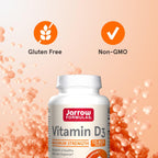 Jarrow Formulas Vitamin D3 5000 IU (125 mcg) - 100 Softgels - Gluten Free