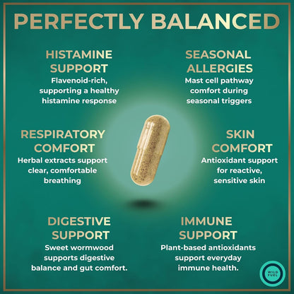 Histamine Block 10:1 Flavonoids de WILD FUEL - Quercetina, Ortiga y Artemisia - 60 Cápsulas – Image 5