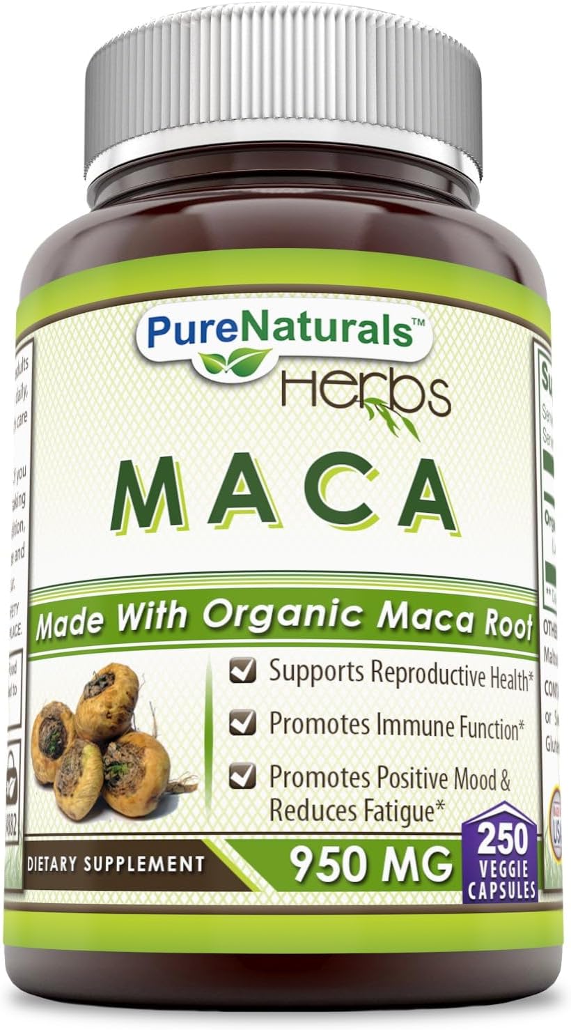 Pure Naturals Maca 950 mg 250 Cápsulas