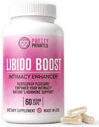 Pretty Privates Libido Booster – Complemento para Mujeres con Maca, Ginseng y L-Arginina – 60 Cápsulas