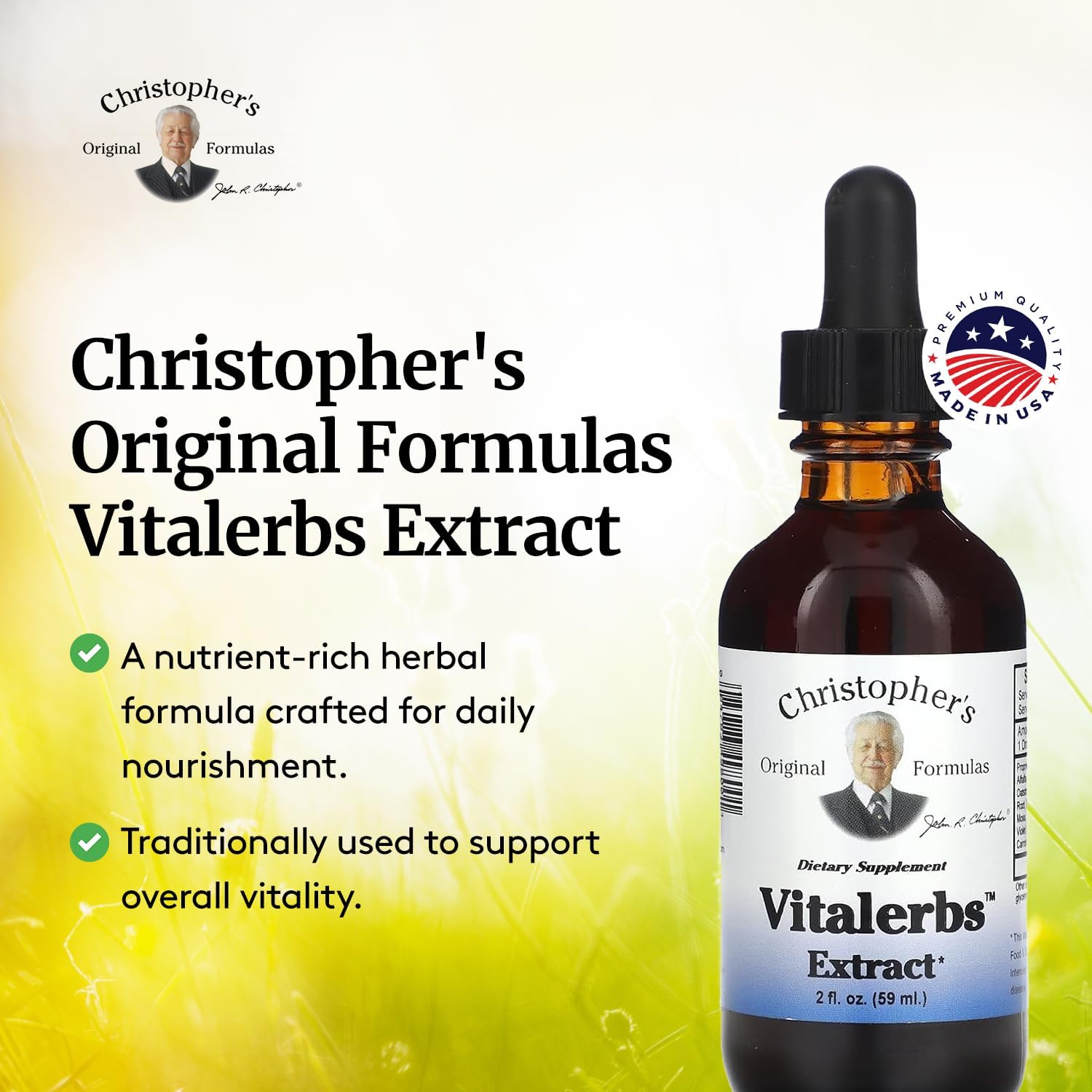 Fórmula original de Christopher, extracto Vitalerbs, 2 oz
