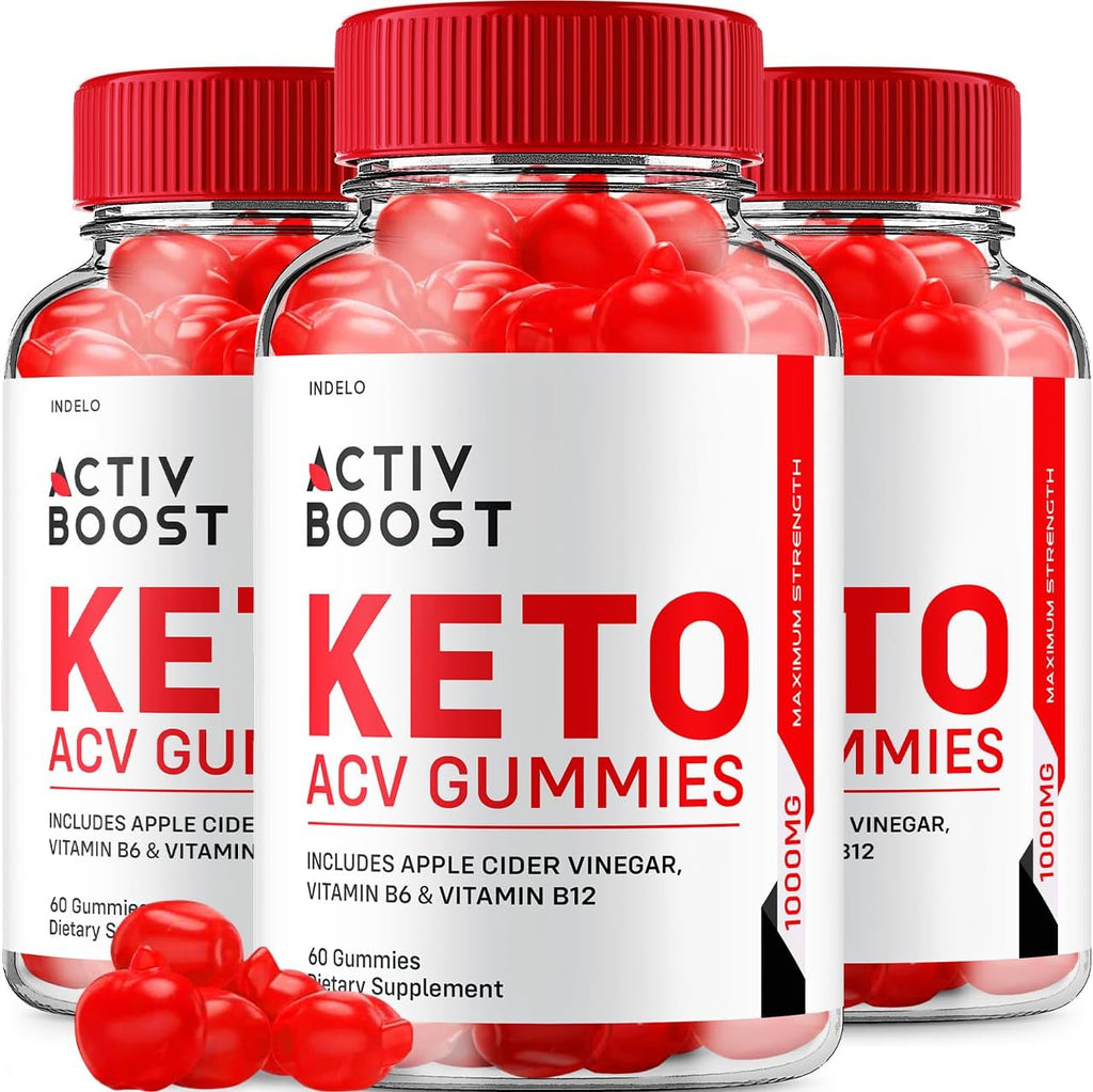 Activ Boost Keto ACV Gummies - 180 Gominolas (3 Paquetes)