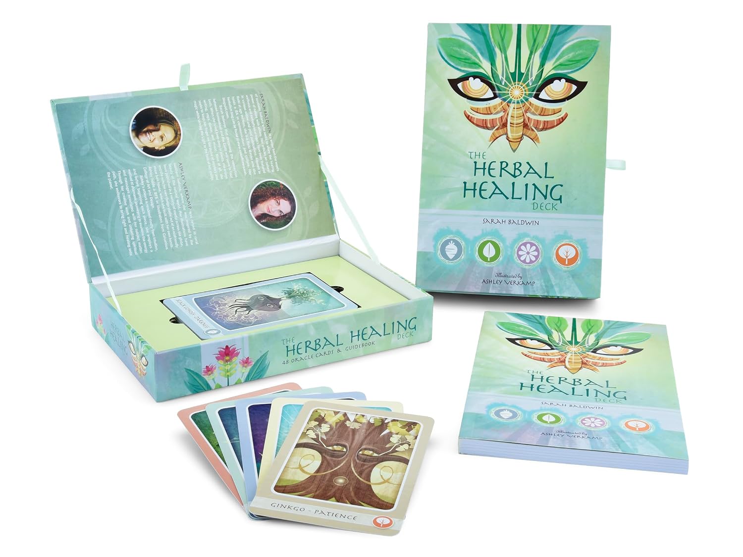 The Herbal Healing Deck: (Oracle Kit Box Set with 48 Cards and Guide Book)