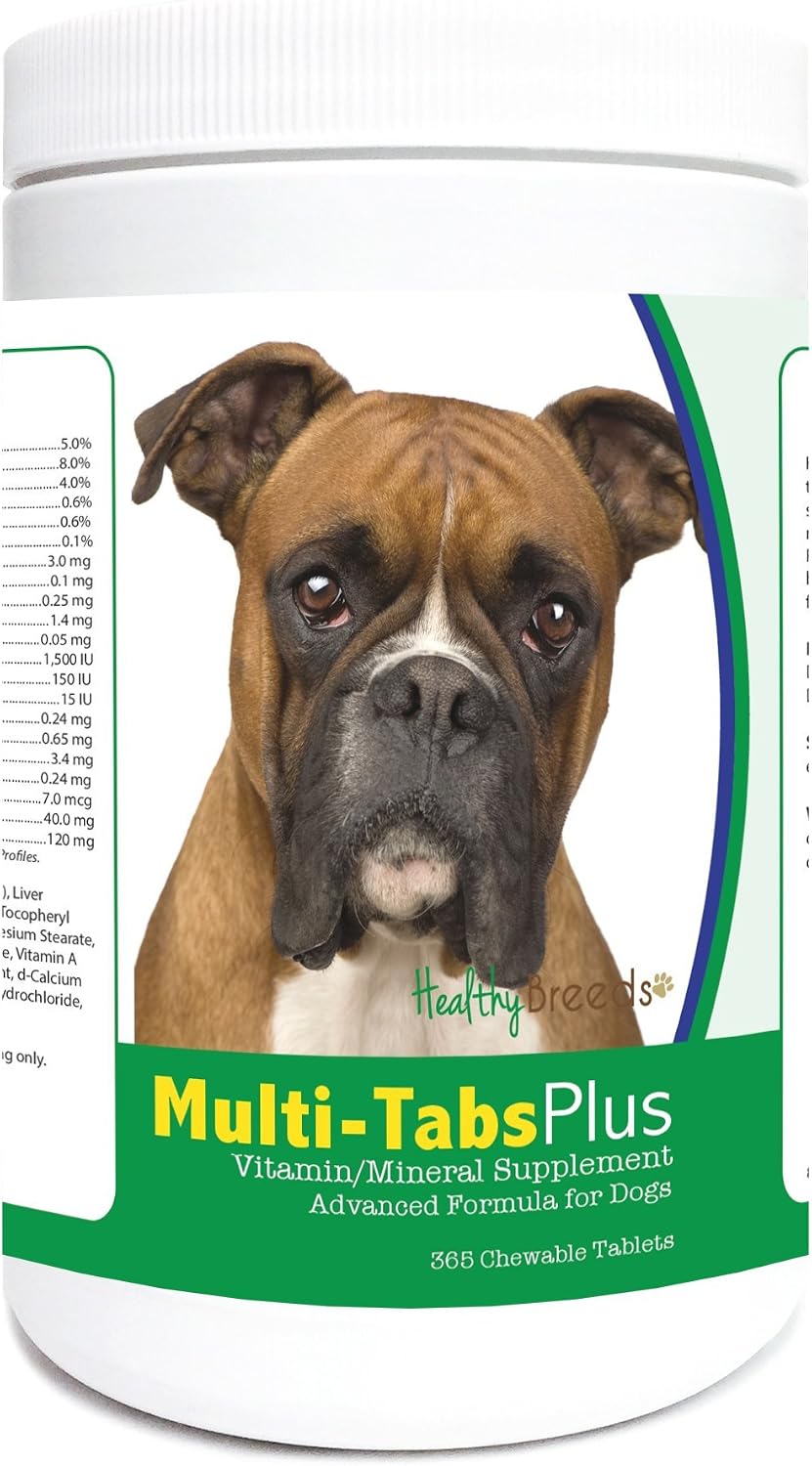 Healthy Breeds Multi-Tabs Plus Bóxer 365 comprimidos masticables