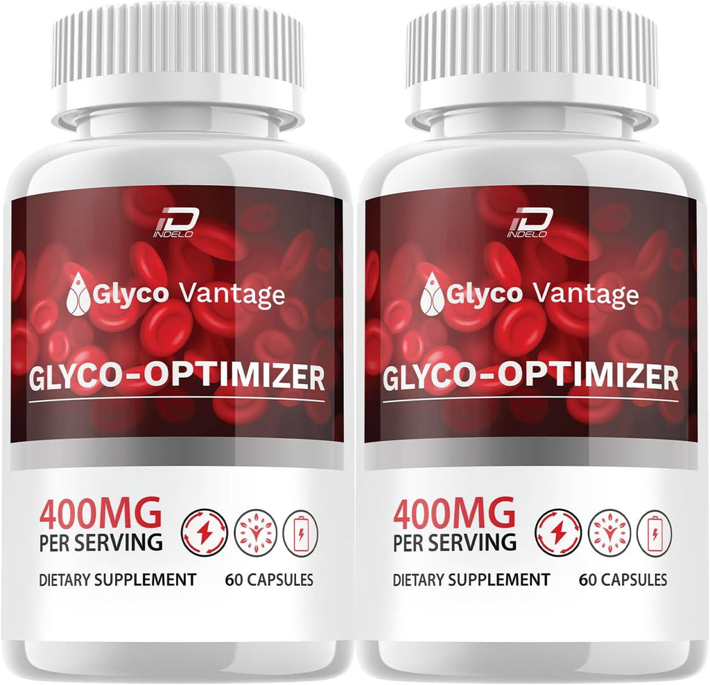 Glyco Vantage Cápsulas - Suplemento Avanzado, Fórmula Natural para Mantener Niveles Saludables, Máxima Potencia (2 Envases, 120 Cápsulas)