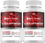 Glyco Vantage Cápsulas - Suplemento Avanzado, Fórmula Natural para Mantener Niveles Saludables, Máxima Potencia (2 Envases, 120 Cápsulas)