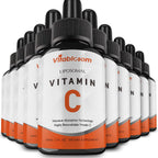 Vitablosom Vitamina C Liposomal 2000mg Líquido para Adultos, Alta Absorción, 60ml (10 Botellas)