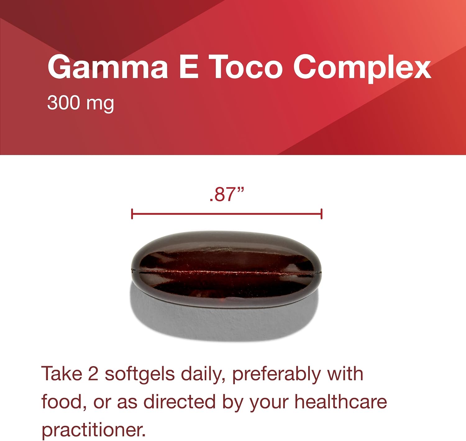 Gamma E Toco Complex - Vitamina E 300mg con Tocotrienoles - 90 Cápsulas Blandas