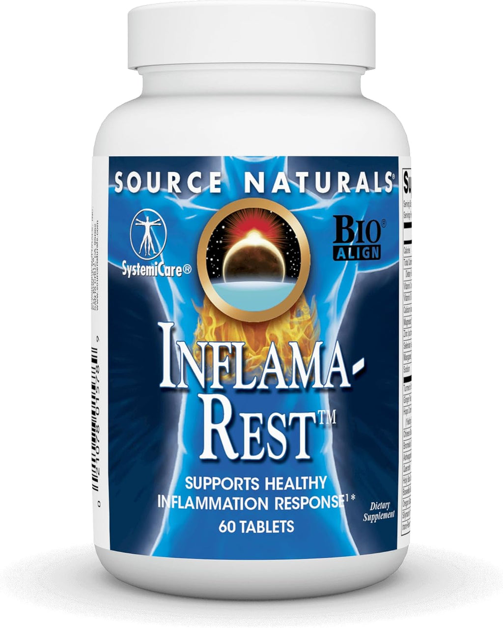 Source Naturals Inflama-Rest - Mezcla herbal y mineral con cúrcuma, boswellia, jengibre, quercetina - 30 comprimidos