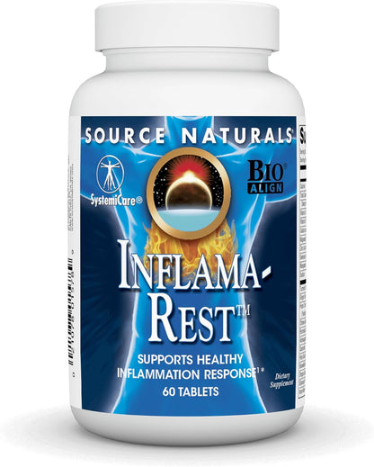 Source Naturals Inflama-Rest - Mezcla herbal y mineral con cúrcuma, boswellia, jengibre, quercetina - 30 comprimidos – Image 5