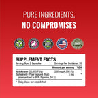 Approved Science Nattokinase 4000 FU - 200 mg - Sin K2 - con BioPerine - 60 Cápsulas Veganas