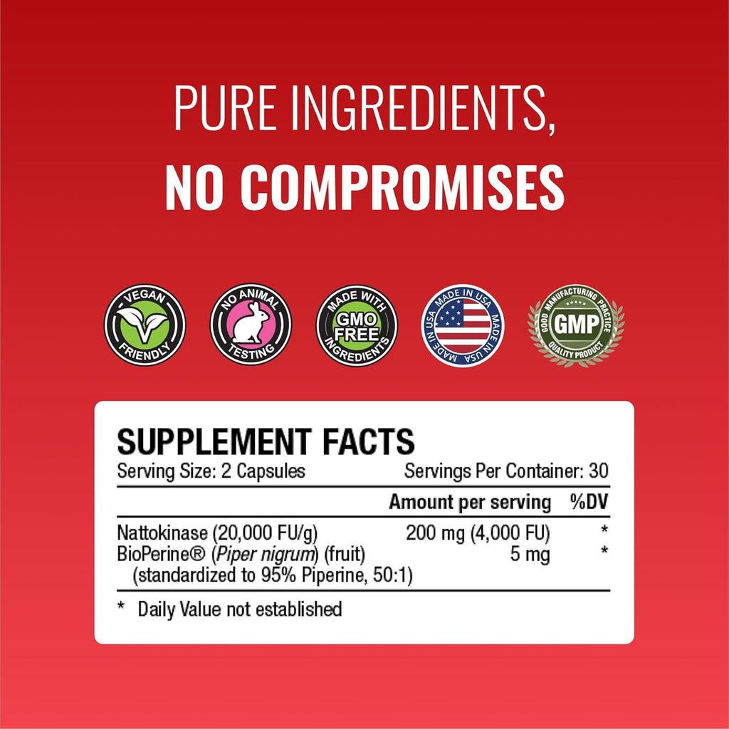 Approved Science Nattokinase 4.000 FU 200 mg - 180 Cápsulas Veganas