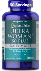 Puritan's Pride Ultra Woman 50 Plus Multivitamínico de Alta Potencia con Zinc para Mujeres