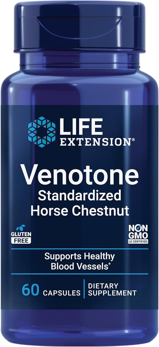 Life Extension Venotone – Extracto de Castaño de Indias Estandarizado – 60 Cápsulas