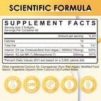 Vitamina D3 + K2 MK-7 5000 UI / 200 mcg - 120 Cápsulas Blandas - GPGP GreenPeople