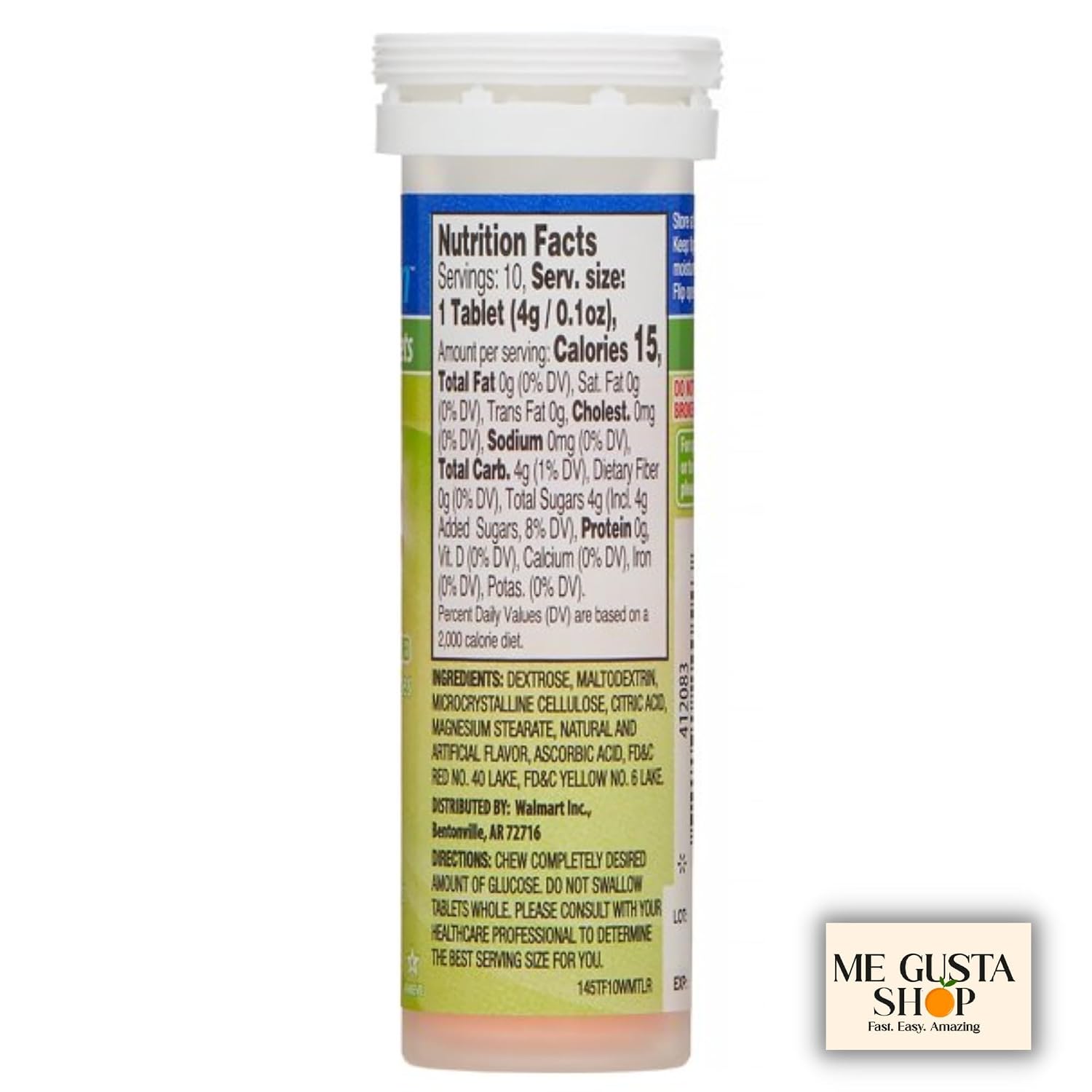Comprimidos de Glucosa Sabor Fruta Tropical - Pack de 3 (30 Unidades)